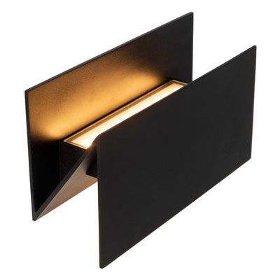 Lucide SWINDON Applique murale LED 16W 2700K IP54 Noir extérieur intérieur aluminium design moderne