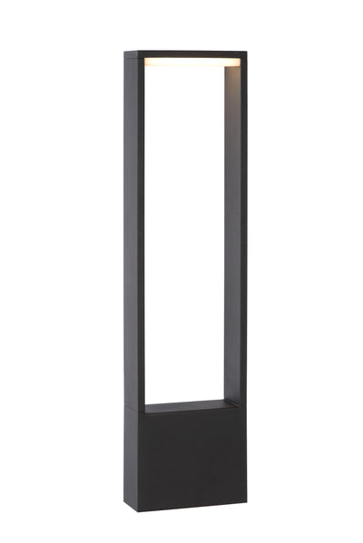 Lucide GOA borne lumineuse LED 10W 3000K IP54 Gris Foncé éclairage de jardin extérieur