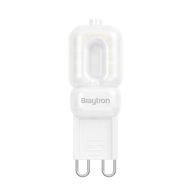 Braytron LED G9 capsule, 3W dimmable, 3000K warm white, 260 lumen, 240° beam angle, 220-240V