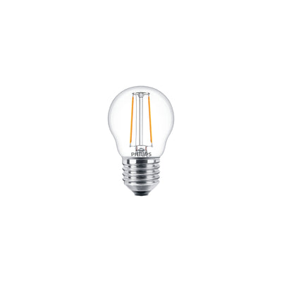 Ampoule Philips CorePro LED P45 E27 2W 2700K blanc chaud 250 lumens claire non-dimmable
