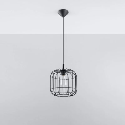 Suspension Sollux Lighting CELTA Noir, aluminium, IP20, 220-240V, max 50W LED, CE RoHS