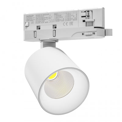 Spectrum ARTEMIDA MINI Projecteur sur rail LED 3-Phases 6.5-20W 3000K 230V 2300 lumens CRI>90 36/60° Blanc IP20