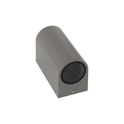 Applique murale LED Spectrum extérieur haut et bas IP54 Gris GU10 2x6W boîtier polycarbonate