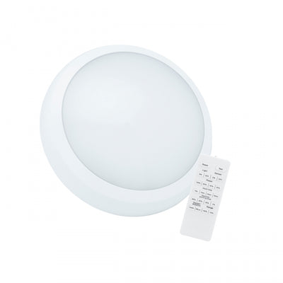 Plafonnier LED Spectrum NYMPHEA CITY PRO 2 24/30W CCT 230V IP65 IK08 4400 lumens Rond blanc avec capteur