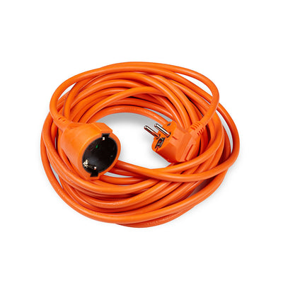 Câble de rallonge Technik 10m 3x1.5mm² 16A orange, 1 prise norme UE pour usage intérieur et extérieur