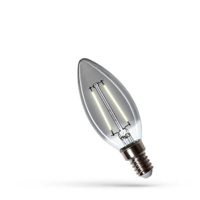 Bougie à LED C35 E14 230V 3W 4000K NW 150 lumens utiles Spectre lampe pour éclairage intérieur