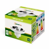 Spot LED Spectrum GU10 AR111 12W 3000K Blanc Chaud 800 lumens faisceau 20° 230V non dimmable