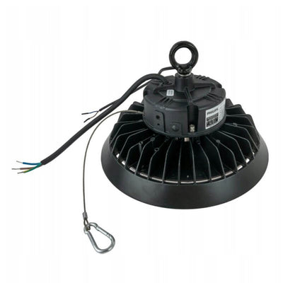 Tsong LED High Bay UFO 100W 15000 lumens 1-10V dimmable 3000K Philips chip IP20 CRI 80 CE RoHS Black