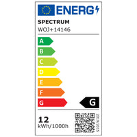 Spot LED Spectrum GU10 AR111 12W 3000K Blanc Chaud 800 lumens faisceau 20° 230V non dimmable