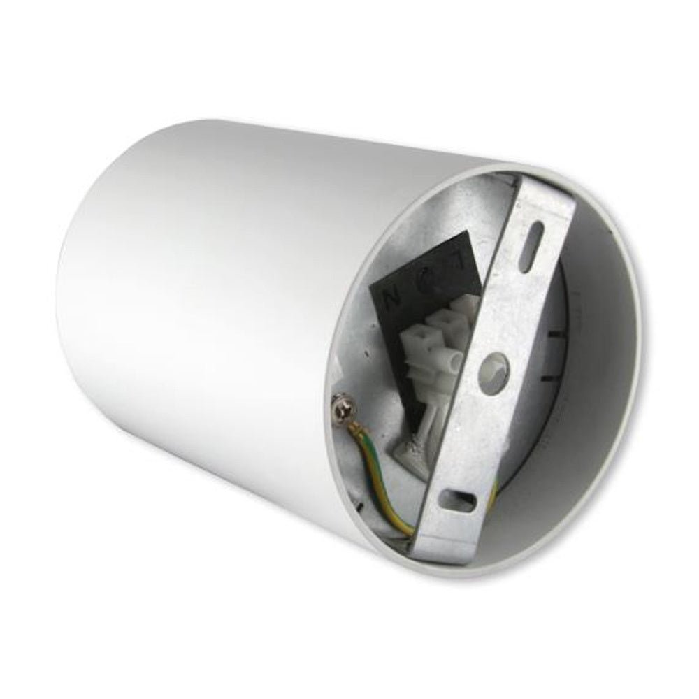 Spectrum tube round white LED ceiling spotlight with adjustable GU10 fitting