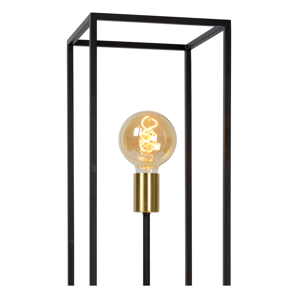 Lucide RUBEN floor lamp, 3xE27 sockets, 220-240V, IP20, Metal Matt Black, Retro style, 1200mm height