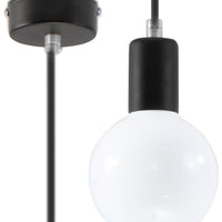Sollux Lighting hanglamp EDISON zwart LED lamp 50W 220-240V AC CRI 80-89