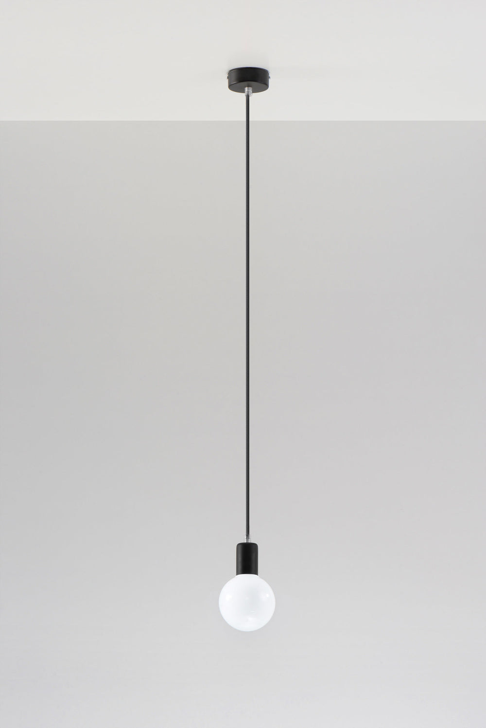 Sollux Lighting hanglamp EDISON zwart LED lamp 50W 220-240V AC CRI 80-89