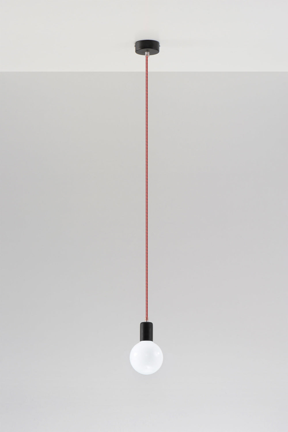 Sollux Lighting LED lamp Tsong black & red pendant - 220-240V AC, CE & RoHS certified, IP20