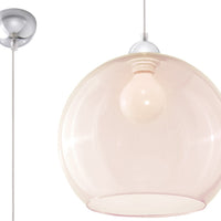 Sollux Lighting hanglamp BALL champagne LED fixture with aluminum steel, up to 50W