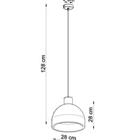 Damaso LED pendant light by Sollux Lighting - matt gold, IP20, 220-240V