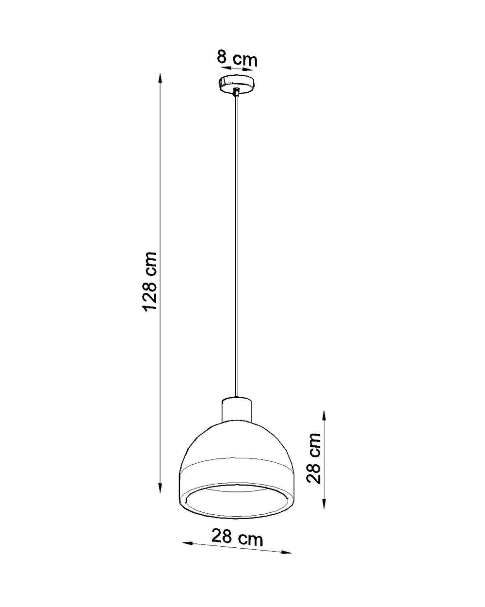 Damaso LED pendant light by Sollux Lighting - matt gold, IP20, 220-240V