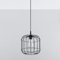 Sollux Lighting celta black LED pendant light 50W, 220-240V, matte gold finish