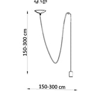 Hanglamp edison 1 black LED lamp 220-240V AC | IP20 | 50W max