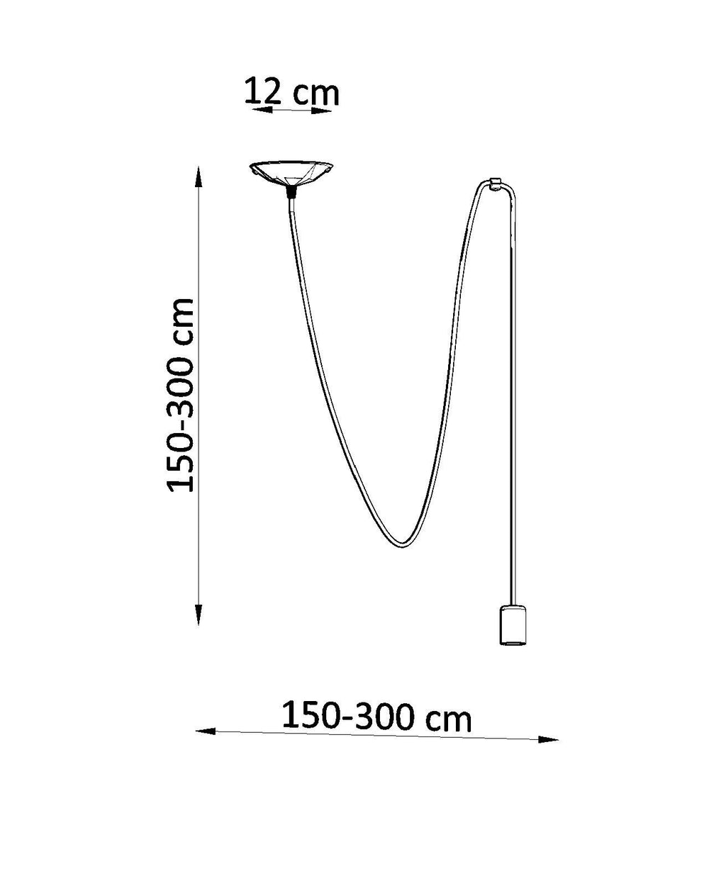 Hanglamp edison 1 black LED lamp 220-240V AC | IP20 | 50W max