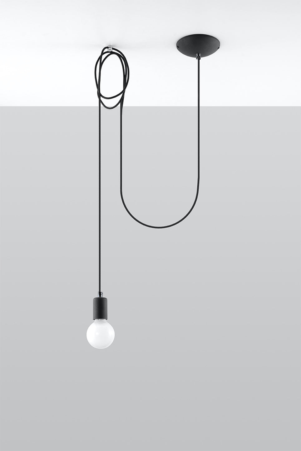 Hanglamp edison 1 black LED lamp 220-240V AC | IP20 | 50W max