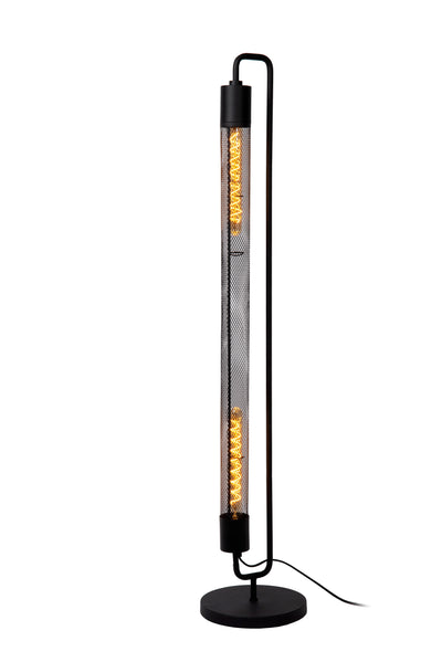 Lucide CALIXT floor lamp, 2xE27 sockets, 220-240V, dimmable, Black metal, modern design, IP20, 1300mm height