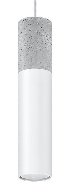 Sollux Lighting LED pendant lamp white concrete BORGIO GU10 socket
