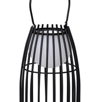 Lucide FJARA rechargeable LED table lamp, dim to warm 2800K-3200K, IP44 outdoor indoor Black Ø17.5cm