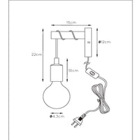 Lucide POLA kids wall light, 1xE27 socket, Blue finish, Modern round design, 220-240V, IP20