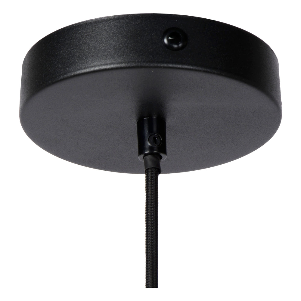 Lucide JOVA hanging lamp Black & Gold, 1xE27 socket, adjustable height, metal design, IP20 indoor pendant
