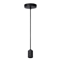 Lucide JOVA hanging lamp Black & Gold, 1xE27 socket, adjustable height, metal design, IP20 indoor pendant