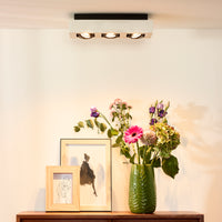 Spot encastré LED de plafond Lucide XIRAX, 3x5W GU10, dim to warm 2200K-3000K, IP20, Aluminium blanc