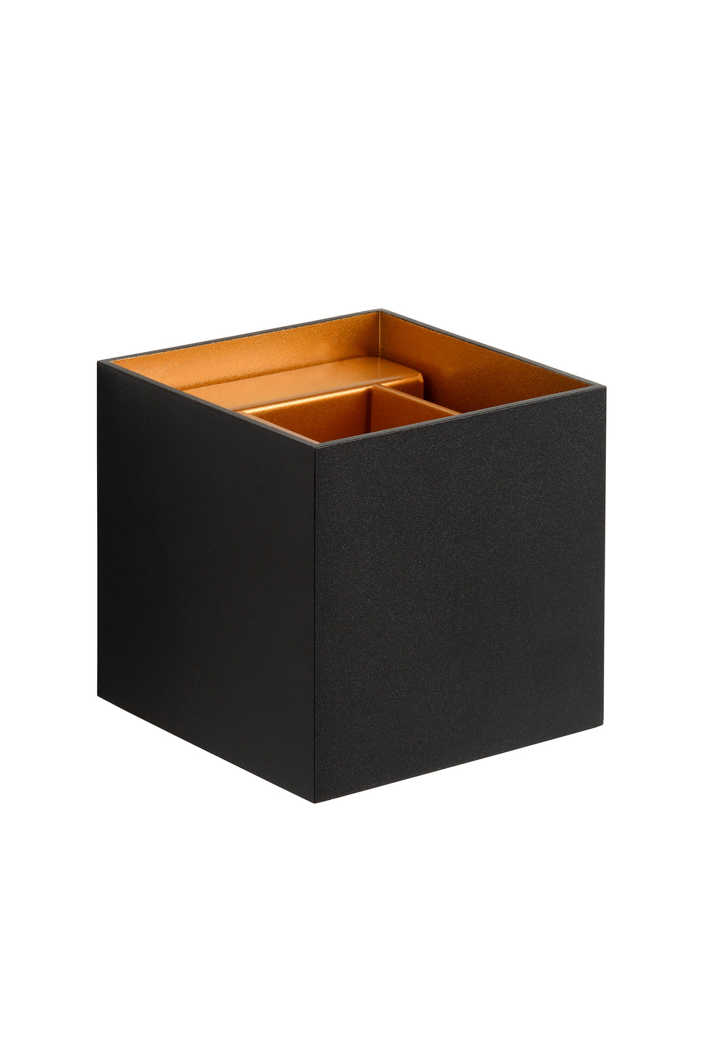 Lucide XIO LED wall light dimmable G9 1x4W 2700K adjustable beam angle Black modern square design