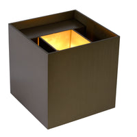 Lucide XIO applique murale LED dimmable G9 1x4W 2700K faisceau réglable IP20 aluminium brun rouille