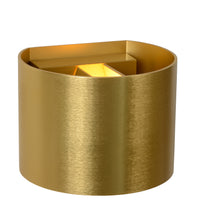 Lucide XIO wall light LED dimmable G9 3.5W 2700K adjustable beam angle Matte Gold Brass IP20