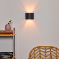 Lucide XIO LED wall lamp, dimmable G9 3.5W 2700K, adjustable beam angle, Dark Grey modern aluminum