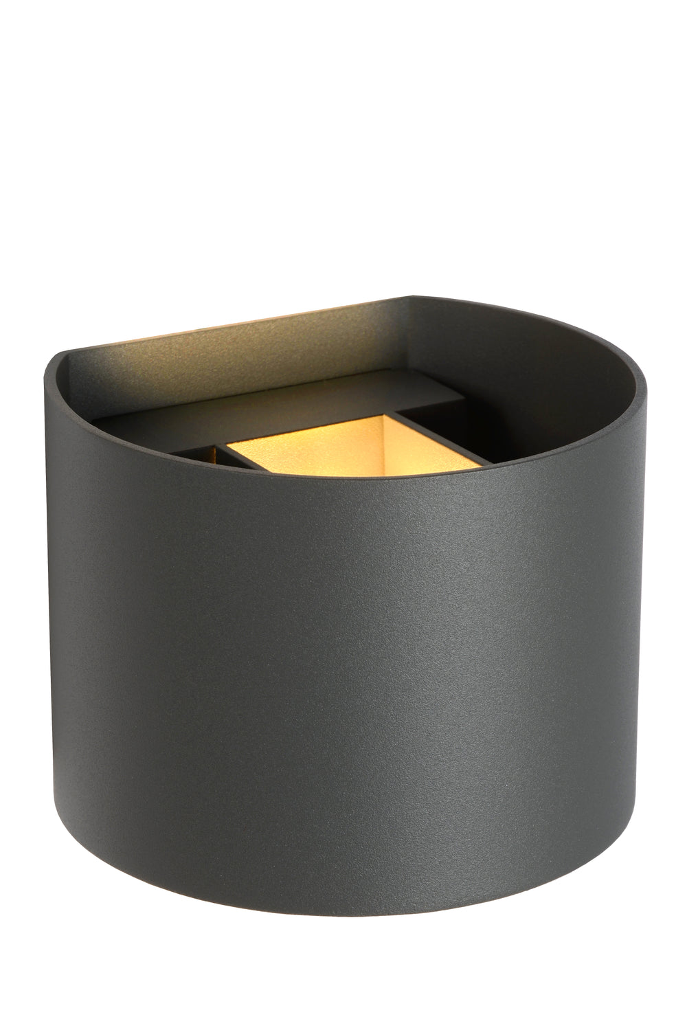 Applique murale LED Lucide XIO, dimmable G9 3.5W 2700K, angle de faisceau réglable, aluminium moderne Gris Foncé