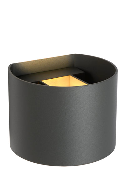 Applique murale LED Lucide XIO, dimmable G9 3.5W 2700K, angle de faisceau réglable, aluminium moderne Gris Foncé