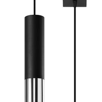 Sollux Lighting LED pendant light black chrome with GU10 socket