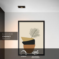 Spot encastré LED Lucide CHIMNEY, 1xGU10, dimmable, 50W max, 220-240V, IP20, Aluminium noir