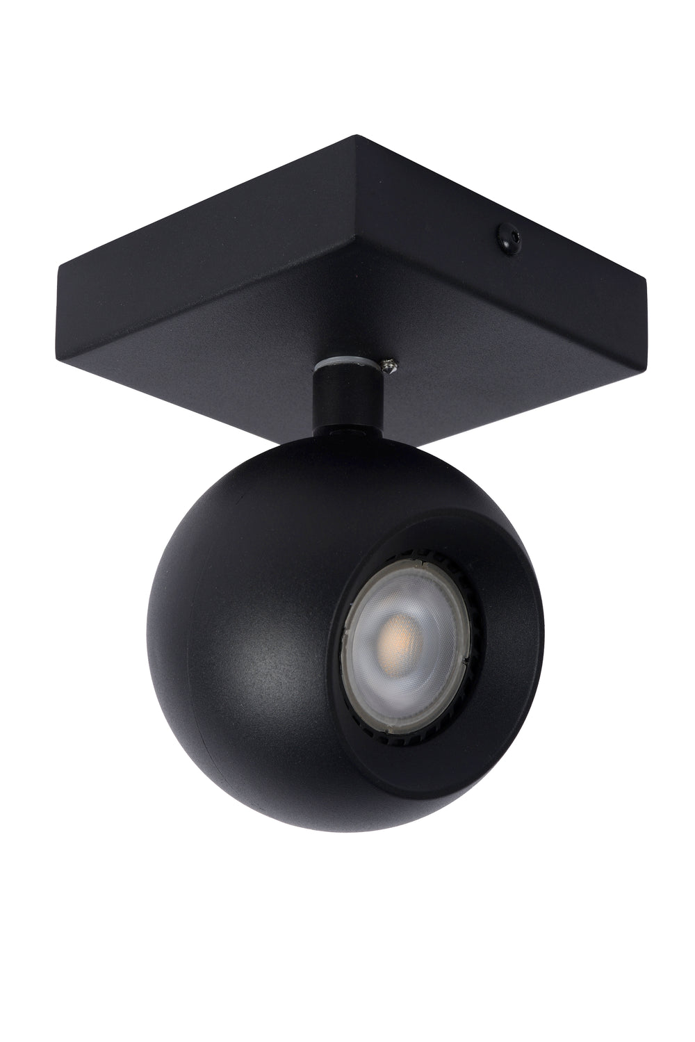 Lucide FAVORI LED ceiling spotlight Black, 1xGU10, 230V, IP20, dimmable, adjustable 360° metal modern design
