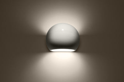 Lampe LED Sollux Lighting 50W globe en aluminium, IP20, 220-240V, 4000K, finition or mat