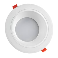 Spectrum LED recessed spotlight 30W 2400 lumens 3000K warm white IP44 White housing 230mm cutout
