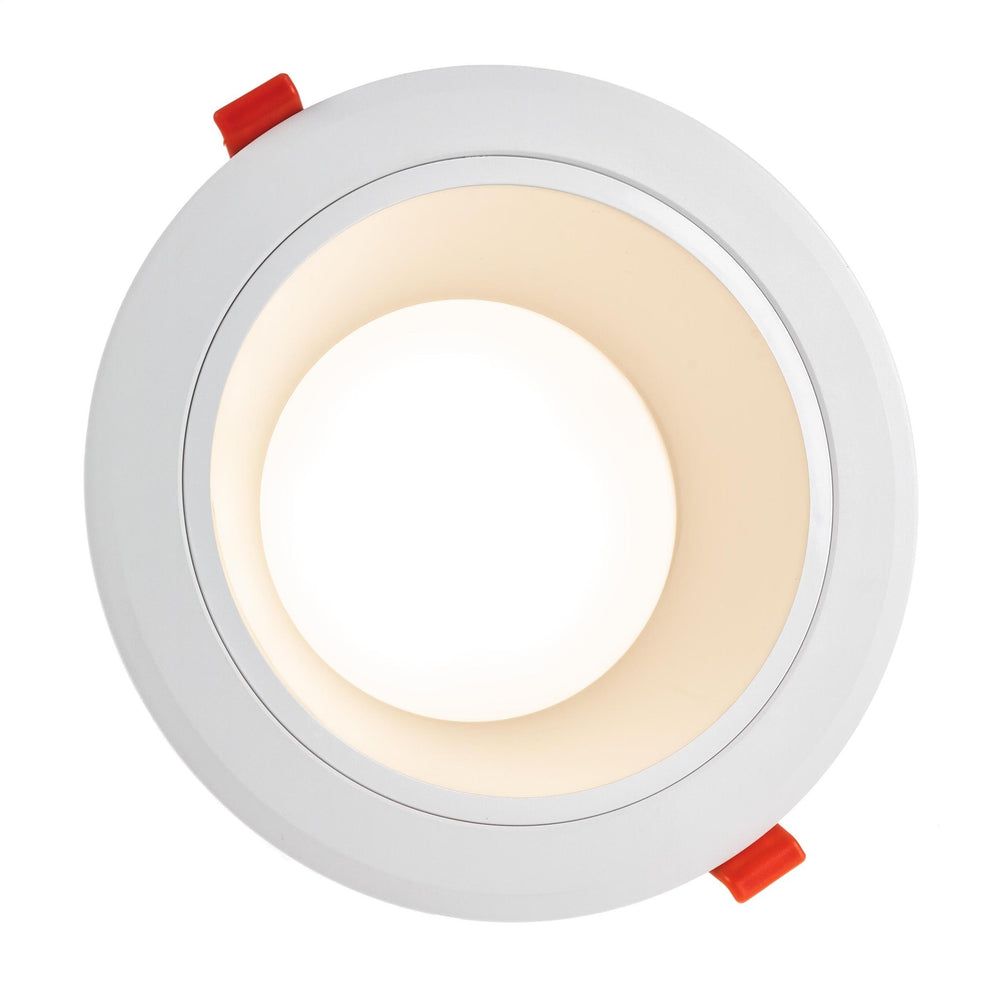 Spot encastré LED Spectrum 25W 230V 3000K blanc chaud 1875 lumens faisceau 90° IP20 Blanc 230mm