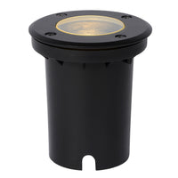 Lucide BILTIN LED ground spot IP67 Sand Matt Black Ø108mm GU10 220-240V outdoor inground light