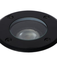 Lucide BILTIN LED ground spot IP67 Sand Matt Black Ø108mm GU10 220-240V outdoor inground light