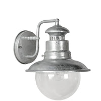 Lucide FIGO wall light indoor outdoor round 215mm E27 socket IP44 galvanized steel black finish