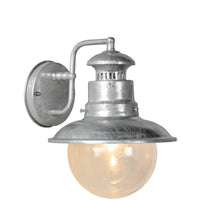 Lucide FIGO wall light indoor outdoor round 215mm E27 socket IP44 galvanized steel black finish