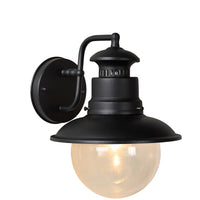 Applique murale d’extérieur Lucide FIGO, ronde 215mm, culot E27, IP44 Boîtier en acier-aluminium noir