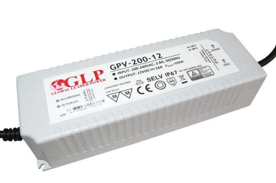 Adaptateur secteur LED étanche GLP 12V 192W 16A IP67